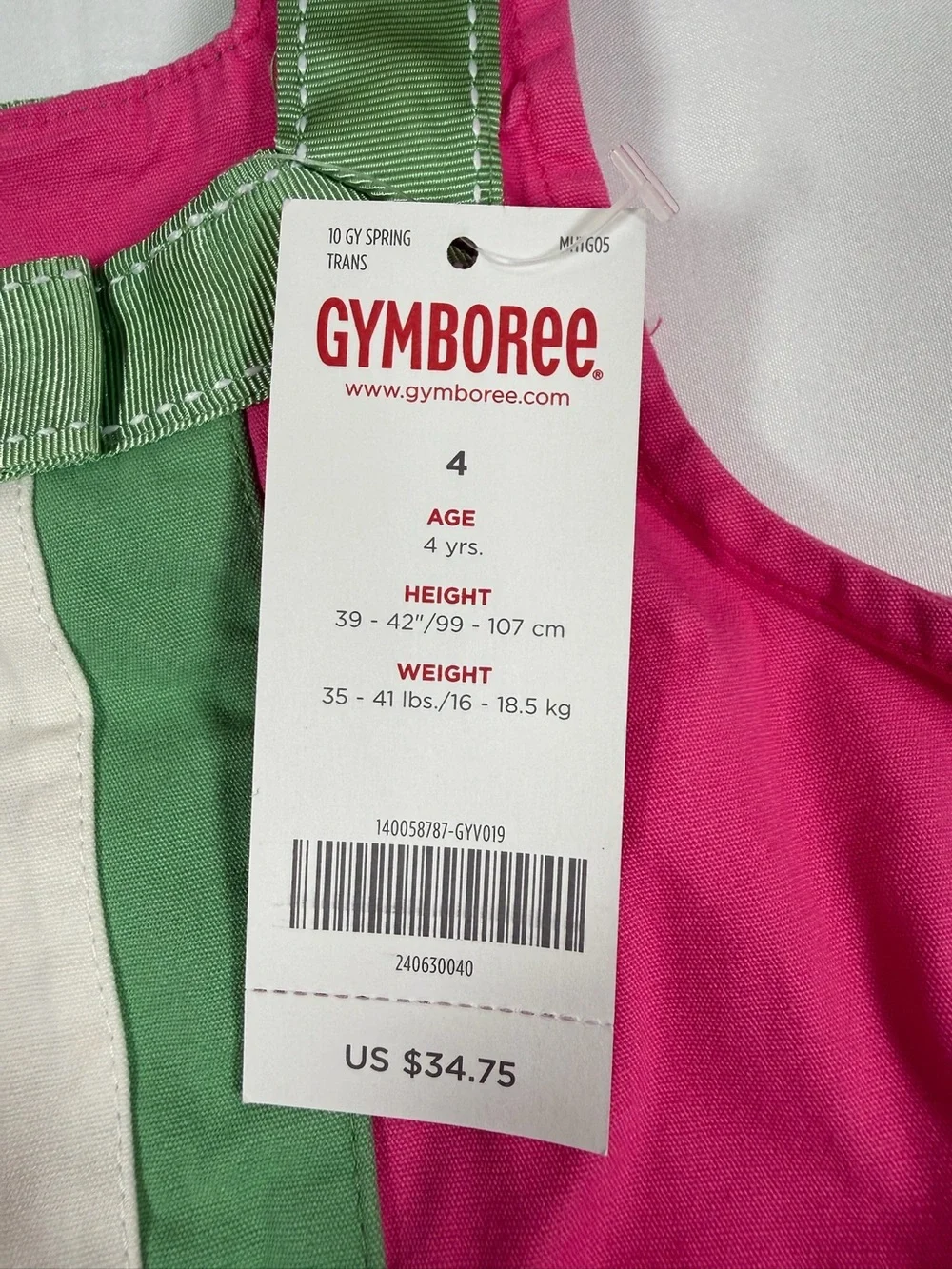 NWT 2009 GYMBOREE Girls 4 Vintage Spring Trans Dress Mod Colorblock Deadstock